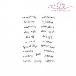 Studio L2E Hi-light it Banners SENTIMENTS stamp set